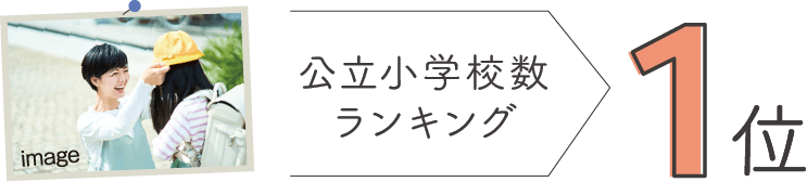 公立小学校数ランキング1位
