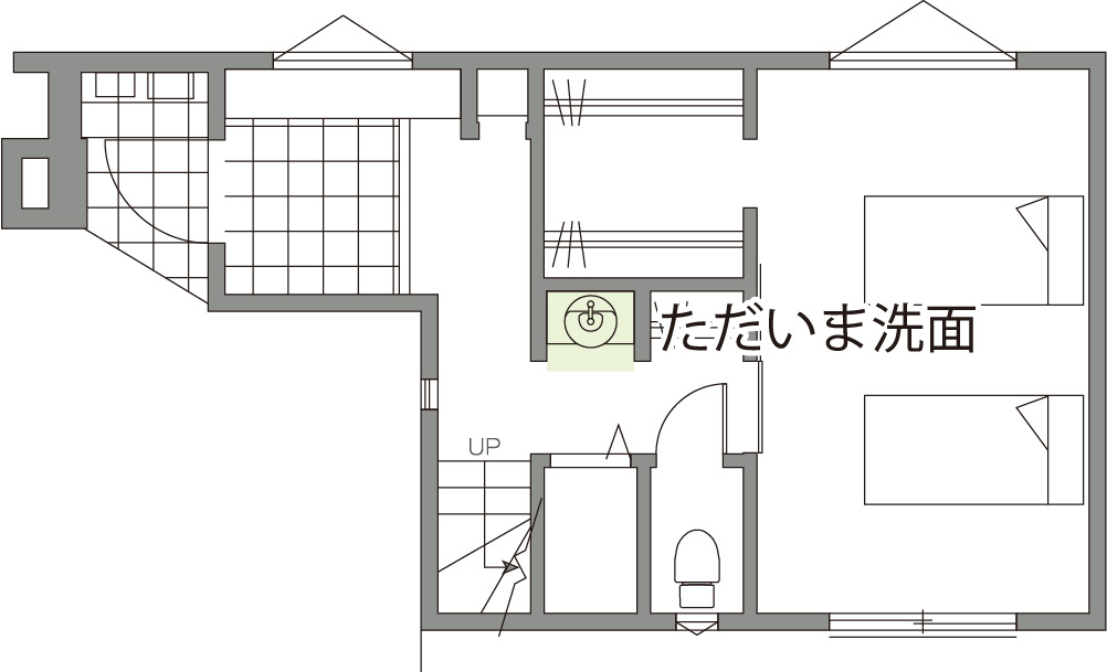 ただいま洗面