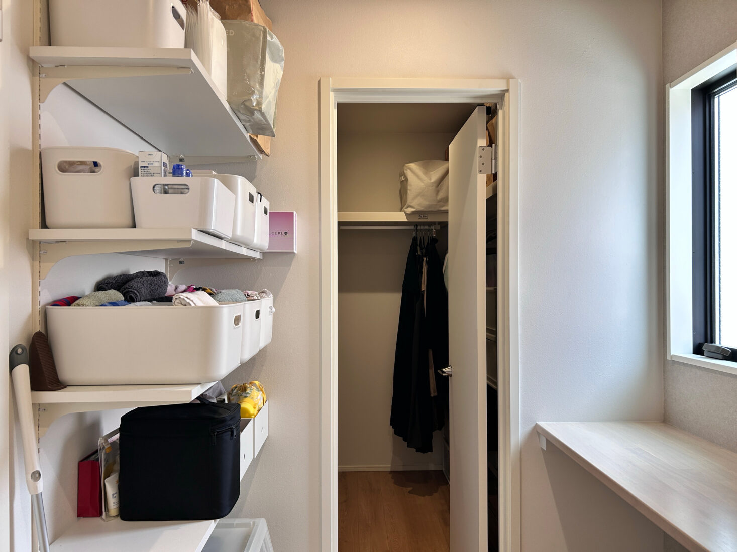 しっかり広さを確保し、動線や使い勝手にこだわった「ラク家事ランドリー plus COMFORT」は弊社の若手が属するプロジェクトから生まれた自信作。